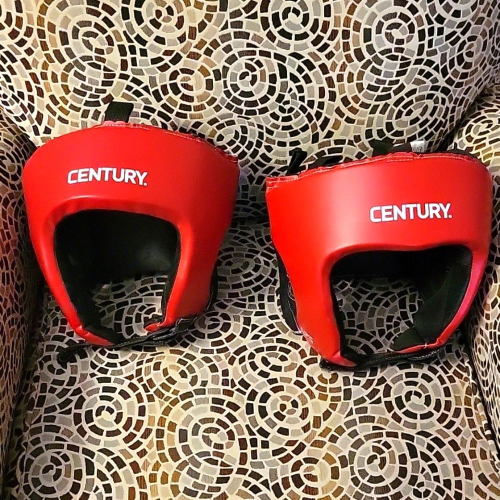 Century sparring helmets.